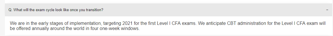 cfa一级考试